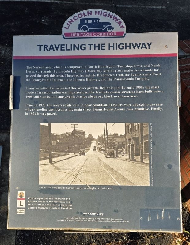 Traveling The Highway Marker image. Click for full size.