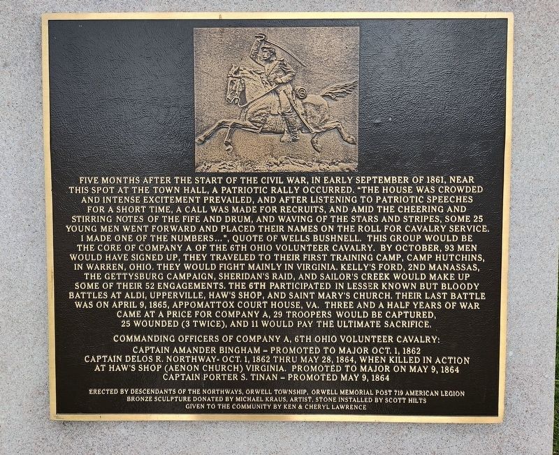 Orwell's Civil War Roll of Honor image. Click for full size.