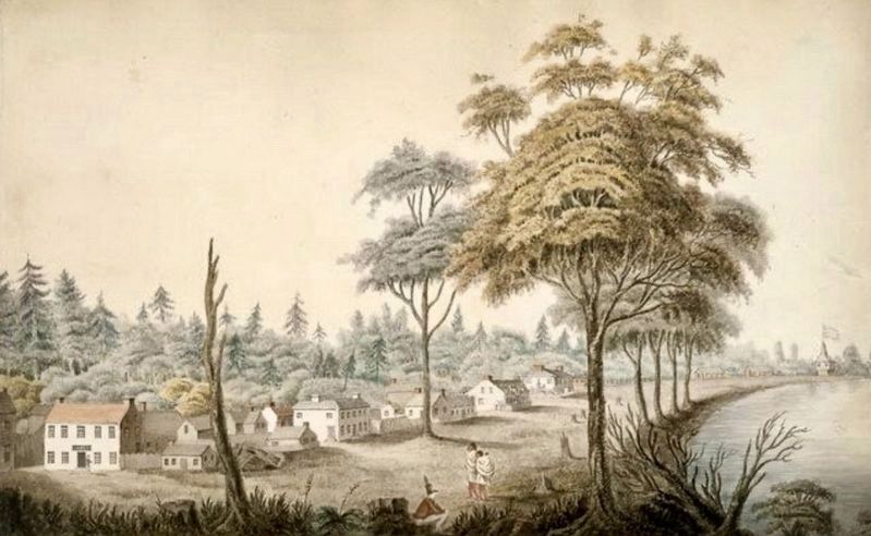 The Village of York (Toronto) in 1804 image. Click for full size.
