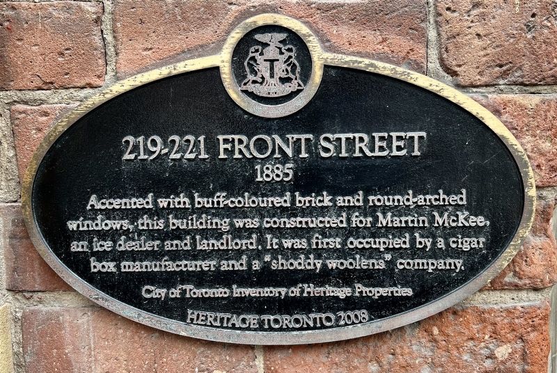 219-221 Front Street Marker image. Click for full size.