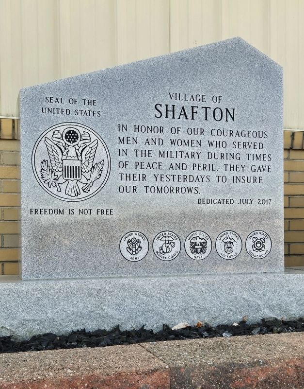 Shafton Veterans Memorial image. Click for full size.