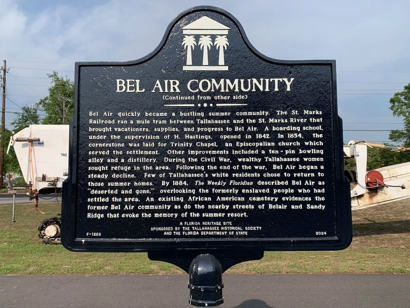 Bel Air Community Marker, Side Two. Click for full size. Bel Air Community Marker, Side Two image. Click for full size.