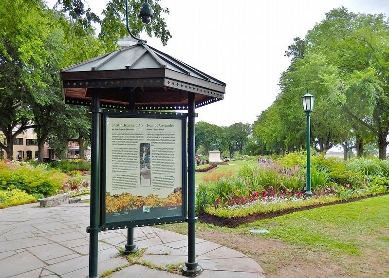 Jardin Jeanne d'Arc / Joan of Arc Garden<br>Interpretive Kiosk image. Click for full size.