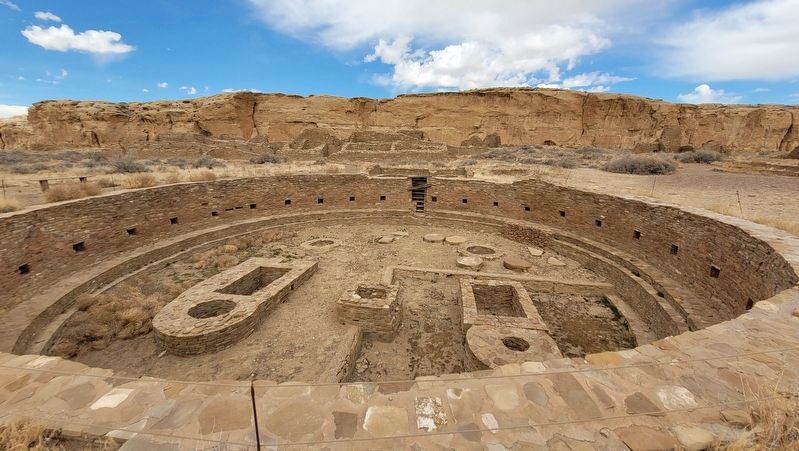 Great Kiva at Pueblo Bonito. Click for full size. Great Kiva at Pueblo Bonito image. Click for full size.
