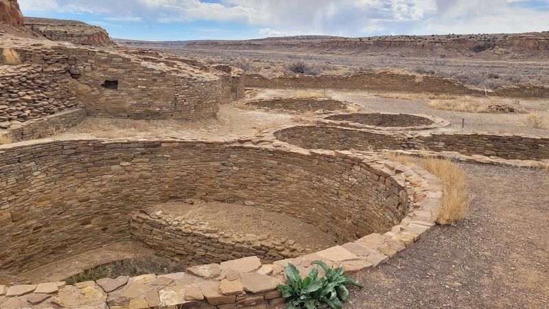Multiple Kivas at Pueblo Bonito. Click for full size. Multiple Kivas at Pueblo Bonito image. Click for full size.