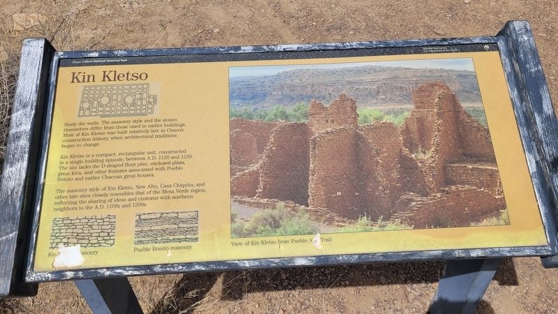Kin Kletso Marker. Click for full size. Kin Kletso Marker image. Click for full size.