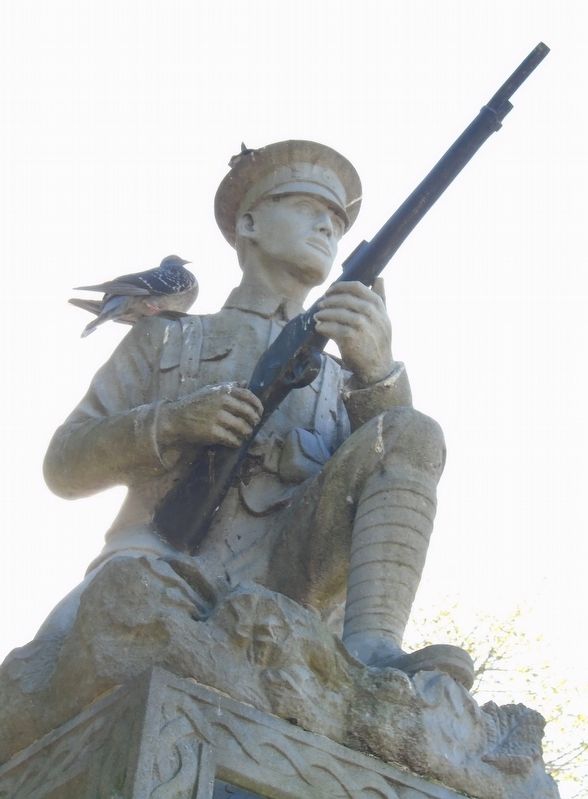 Volunteer (and friends) Statue on IRA Memorial. Click for full size. Volunteer (and friends) Statue on IRA Memorial image. Click for full size.