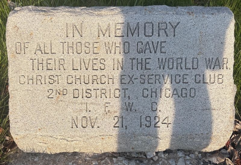 World War I Memorial Marker. Click for full size. World War I Memorial Marker image. Click for full size.