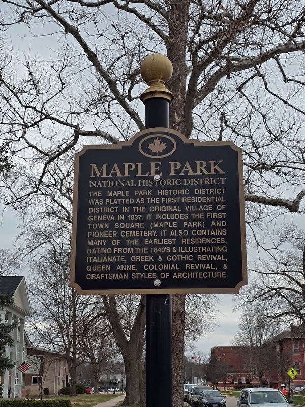 Maple Park National Historic District - New Location. Click for full size. Maple Park National Historic District - New Location image. Click for full size.