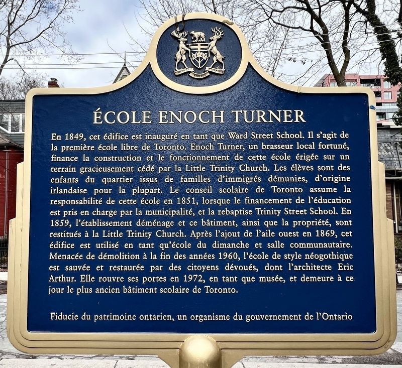 Enoch Turner Schoolhouse/ École Enoch Turner Marker (français). Click for full size. Enoch Turner Schoolhouse/ École Enoch Turner Marker (français) image. Click for full size.