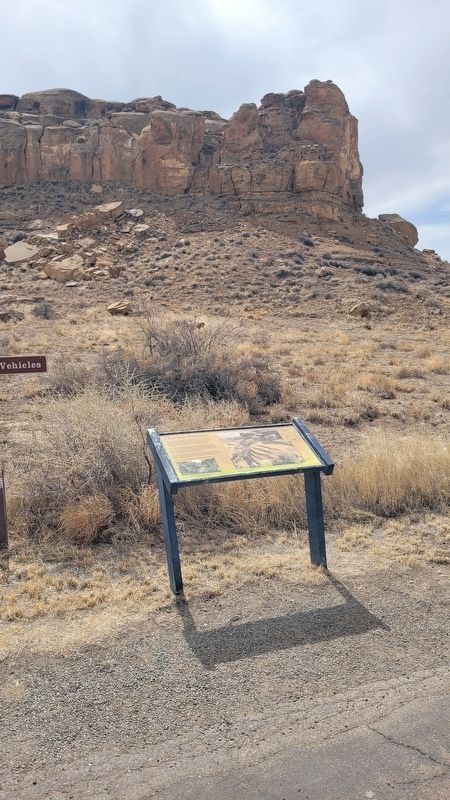 Chacoan Stairway and Marker. Click for full size. Chacoan Stairway and Marker image. Click for full size.