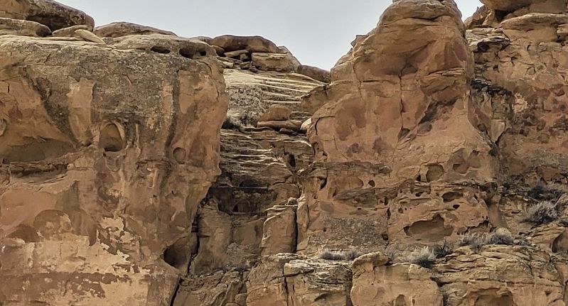 Closeup of the Chacoan Stairway. Click for full size. Closeup of the Chacoan Stairway image. Click for full size.