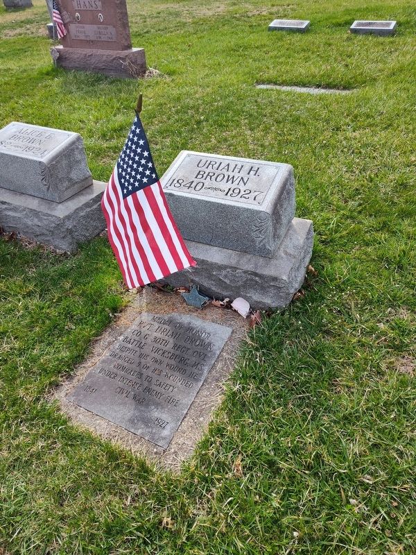 Medal of Honor Pvt. Uriah Brown Marker. Click for full size. Medal of Honor Pvt. Uriah Brown Marker image. Click for full size.