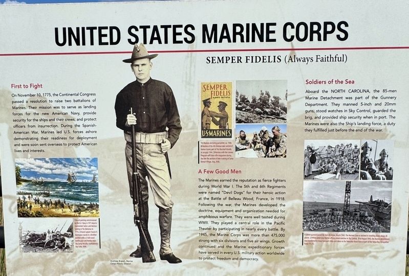 United States Marine Corps Marker image. Click for full size.