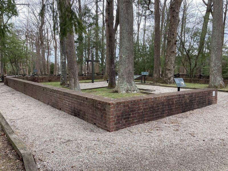 Outline of 2nd Parish Church. Click for full size. Outline of 2nd Parish Church image. Click for full size.