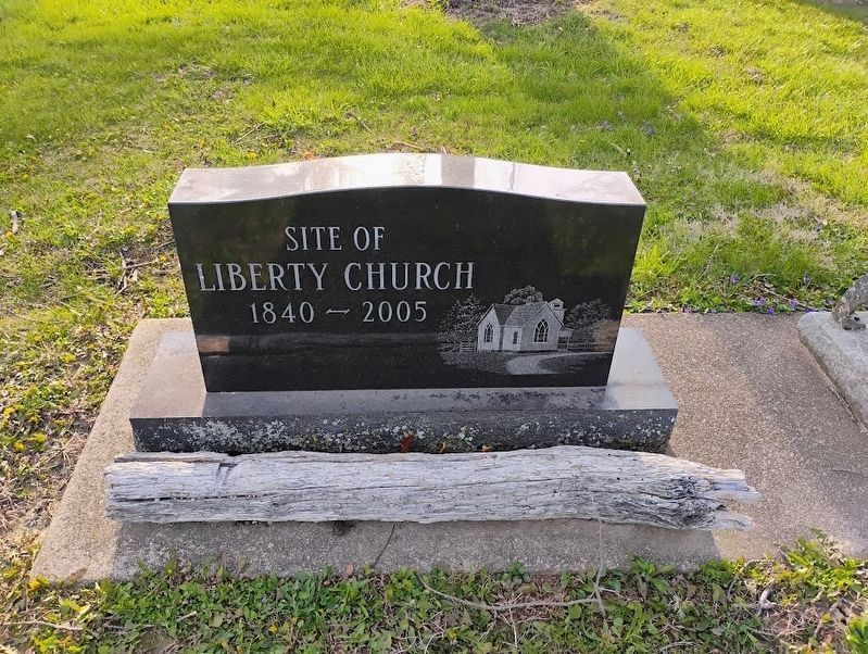 Liberty Church Marker (front) image. Click for full size.