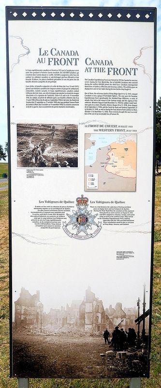 Le Canada au Front / Canada at the Front Marker image. Click for full size.