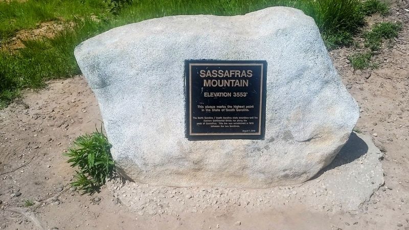 Sassafras Mountain Marker image. Click for full size.