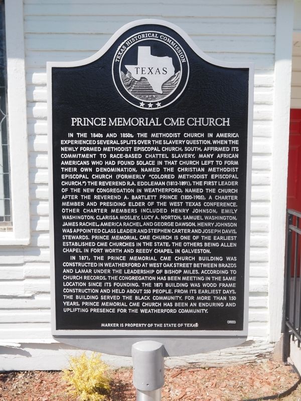 Prince Memorial CME Church Marker image. Click for full size.