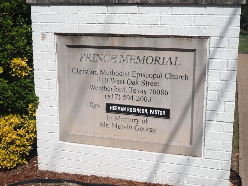 Prince Memorial CME Church Sign image. Click for full size.