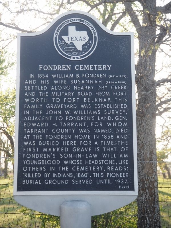 Fondren Cemetery Marker image. Click for full size.