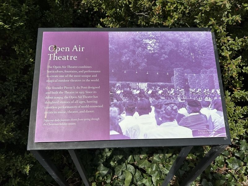 Open Air Theatre Marker image. Click for full size.