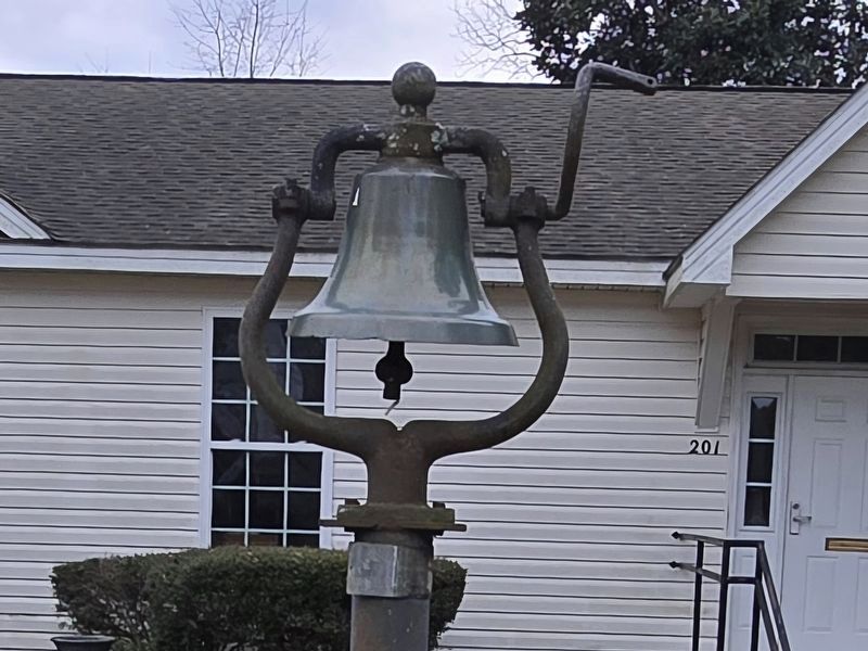 Maxton Alma Railroad Bell and Marker. Click for full size. Maxton Alma Railroad Bell and Marker image. Click for full size.