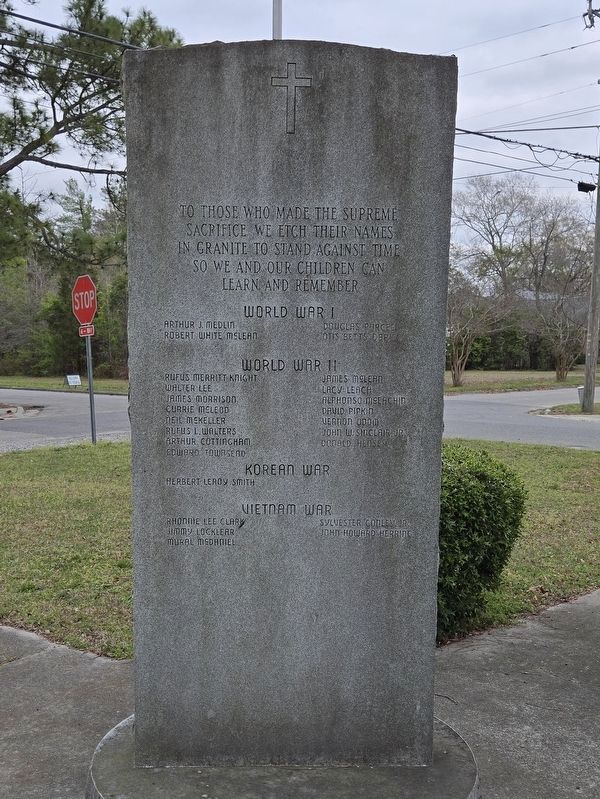Maxton War Memorial (reverse) image. Click for full size.