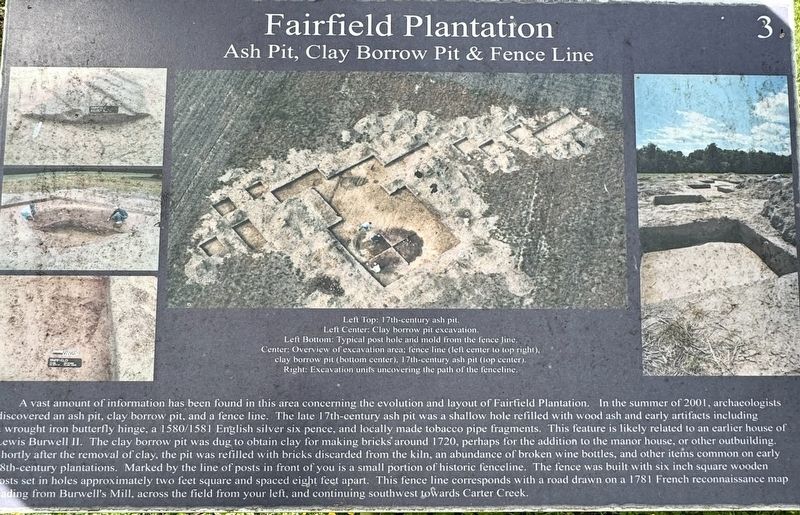 Fairfield Plantation Marker image. Click for full size.