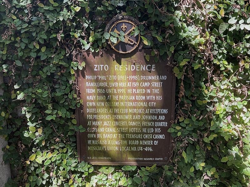 Zito Residence Marker. Click for full size. Zito Residence Marker image. Click for full size.
