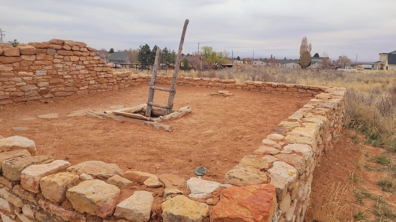 The ladder for the great Kiva image. Click for full size.