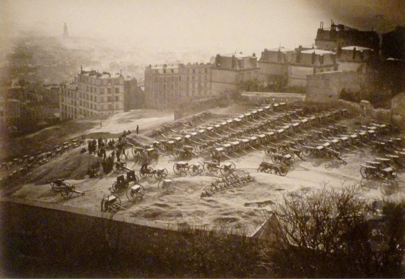 The Montmartre Artillery “Park” on the Montmartre Butte. Click for full size. The Montmartre Artillery “Park” on the Montmartre Butte image. Click for full size.