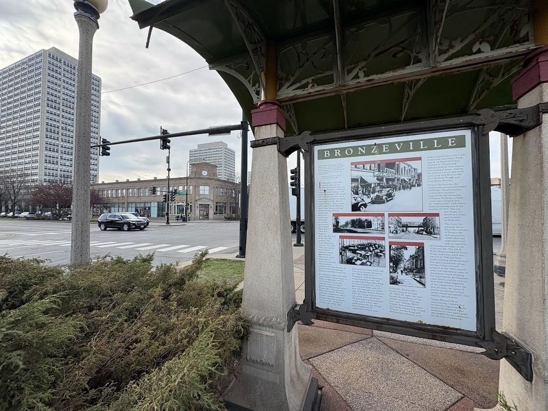 Bronzeville Marker. Click for full size. Bronzeville Marker image. Click for full size.