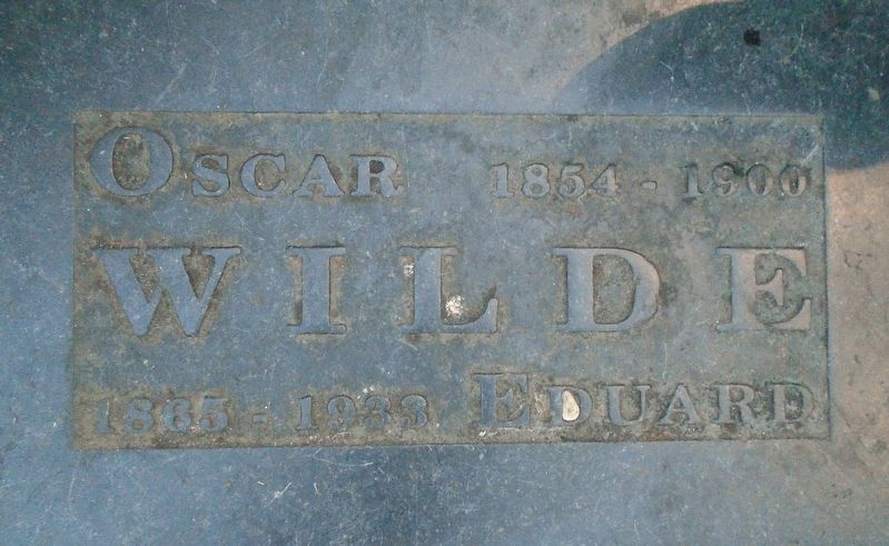 Oscar Wilde • Eduard Wilde Marker. Click for full size. Oscar Wilde • Eduard Wilde Marker image. Click for full size.
