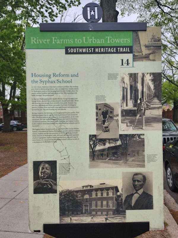 Housing Reform and the Syphax School Marker image. Click for full size.