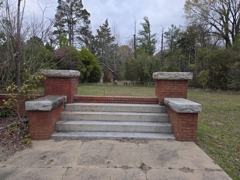 Remaining steps at ruins of Carolina Methodist College image. Click for full size.