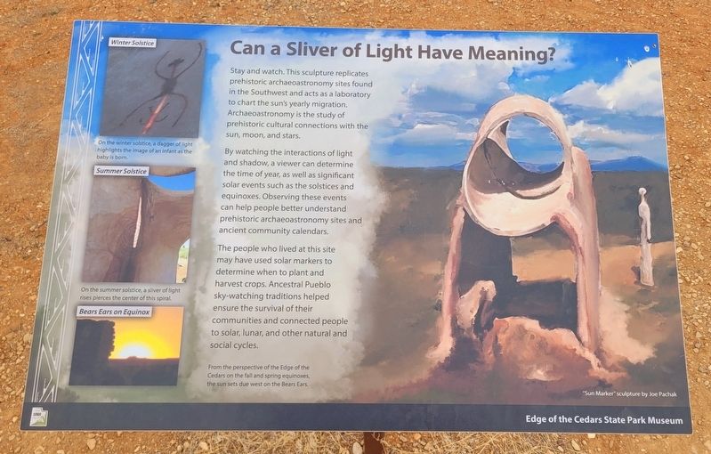 Can a Sliver of Light Have Meaning? Marker image. Click for full size.