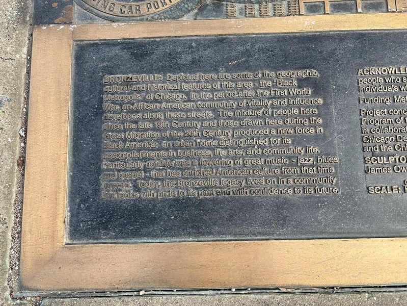 Bronzeville Marker image. Click for full size.