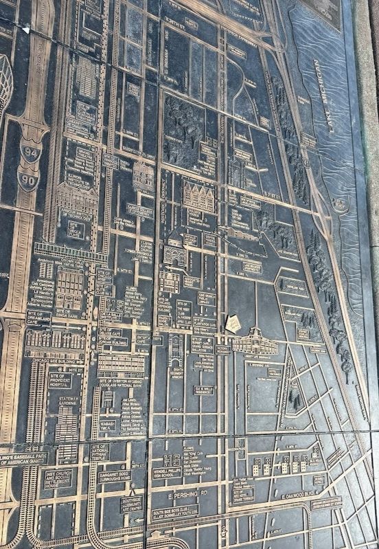 Close-up of part of the Bronzeville map image. Click for full size.