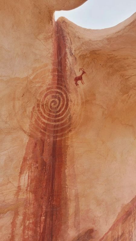 Summer Solstice - On the summer solstice, a sliver of light rises pierces the center of this spiral. image. Click for full size.
