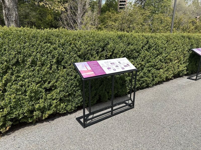 A Celebration of Art and Nature Marker - wide view image. Click for full size.