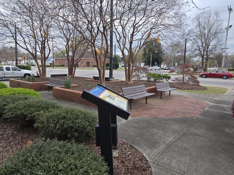Laurinburg Marker looking towards intersection of S. Main and W. Church Streets image. Click for full size.