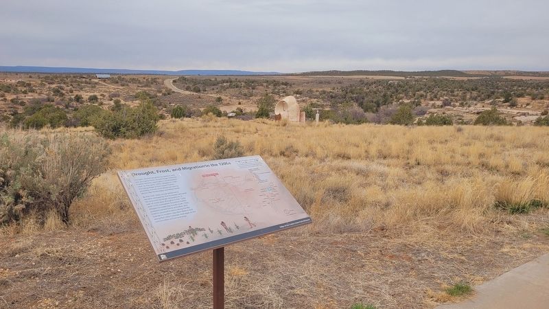 The view of the marker along the trailway image. Click for full size.