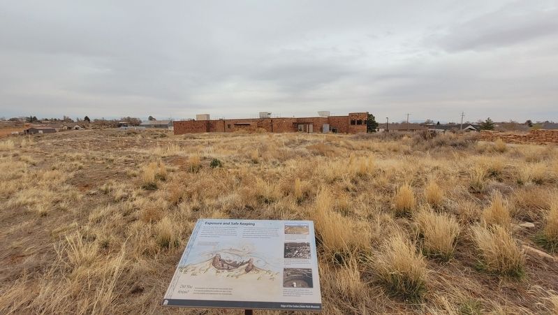 The unexcavated area and the marker image. Click for full size.