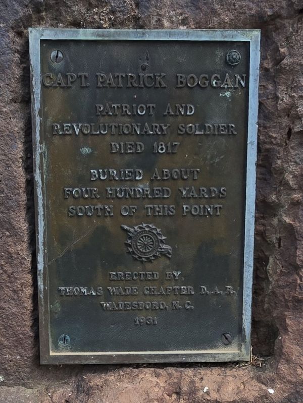 Capt. Patrick Boggan Marker. Click for full size. Capt. Patrick Boggan Marker image. Click for full size.