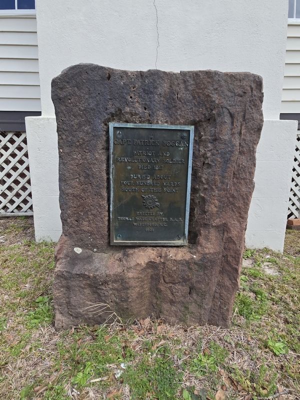 Wide view of Capt. Patrick Boggan Marker. Click for full size. Wide view of Capt. Patrick Boggan Marker image. Click for full size.