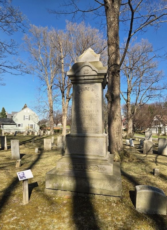 Dr. Squire White Marker and Gravestone image. Click for full size.