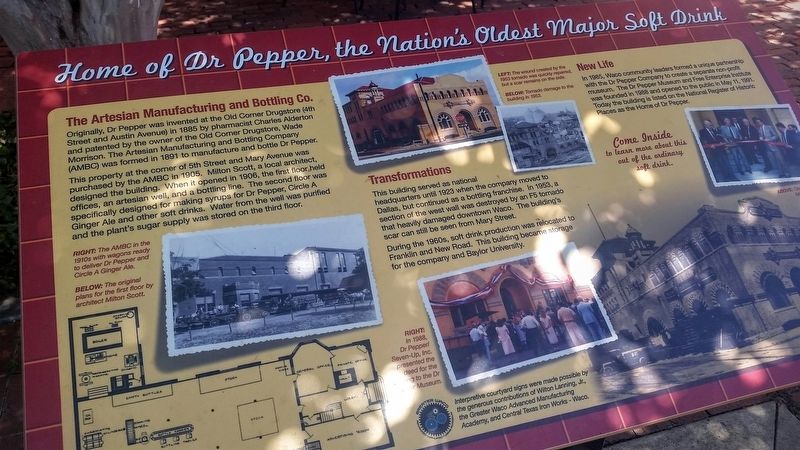 Home of Dr Pepper, the Nation's Oldest Major Soft Drink Marker image. Click for full size.