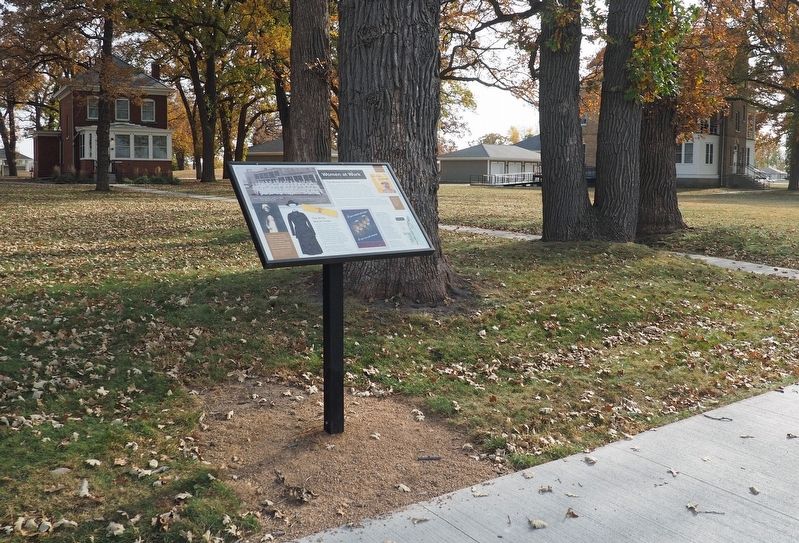 Women at Work Marker at Fort Snelling's Upper Post. Click for full size. Women at Work Marker at Fort Snelling's Upper Post image. Click for full size.