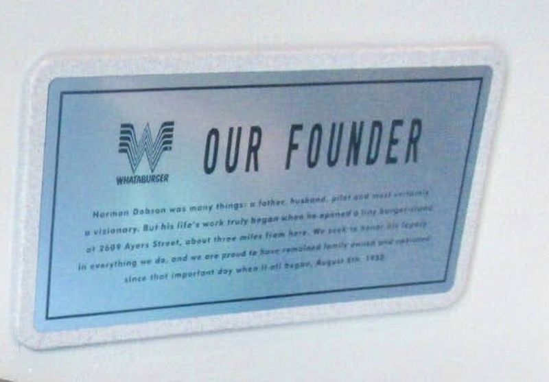 Our Founder Marker. Click for full size. Our Founder Marker image. Click for full size.